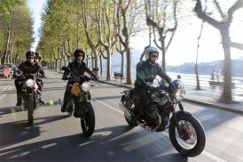 Konzentration auf dem Mopped