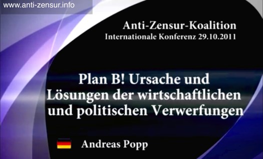7. AZK - Andreas Popp - Plan B! - Ursache und Auswege aus der Wirtschaftskrise